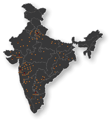 Laser Indian Map