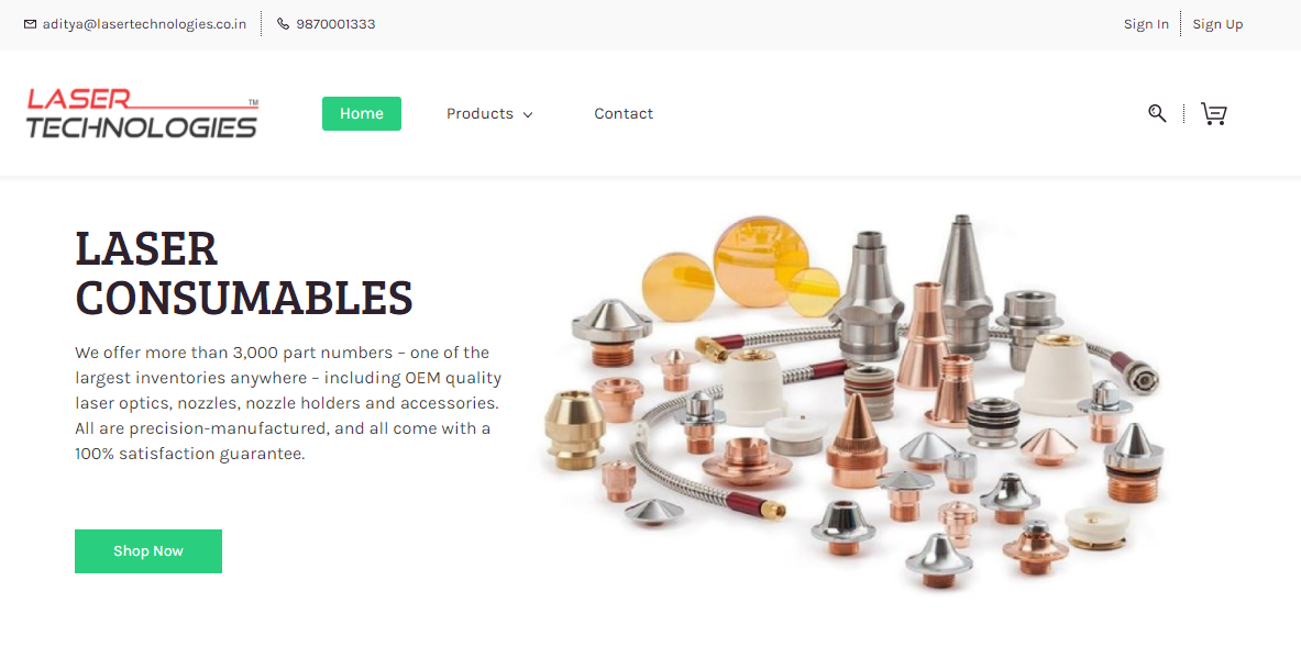Laser Technologies introduces home-grown spare parts e-commerce