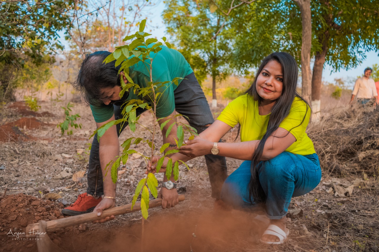 The Laser Technologies family plants saplings for a better future